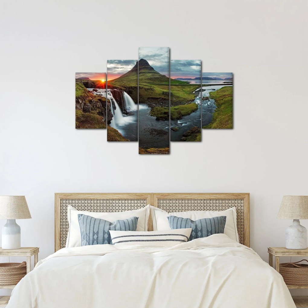 Kép - Kirkjufell naplementében (150x105 cm)