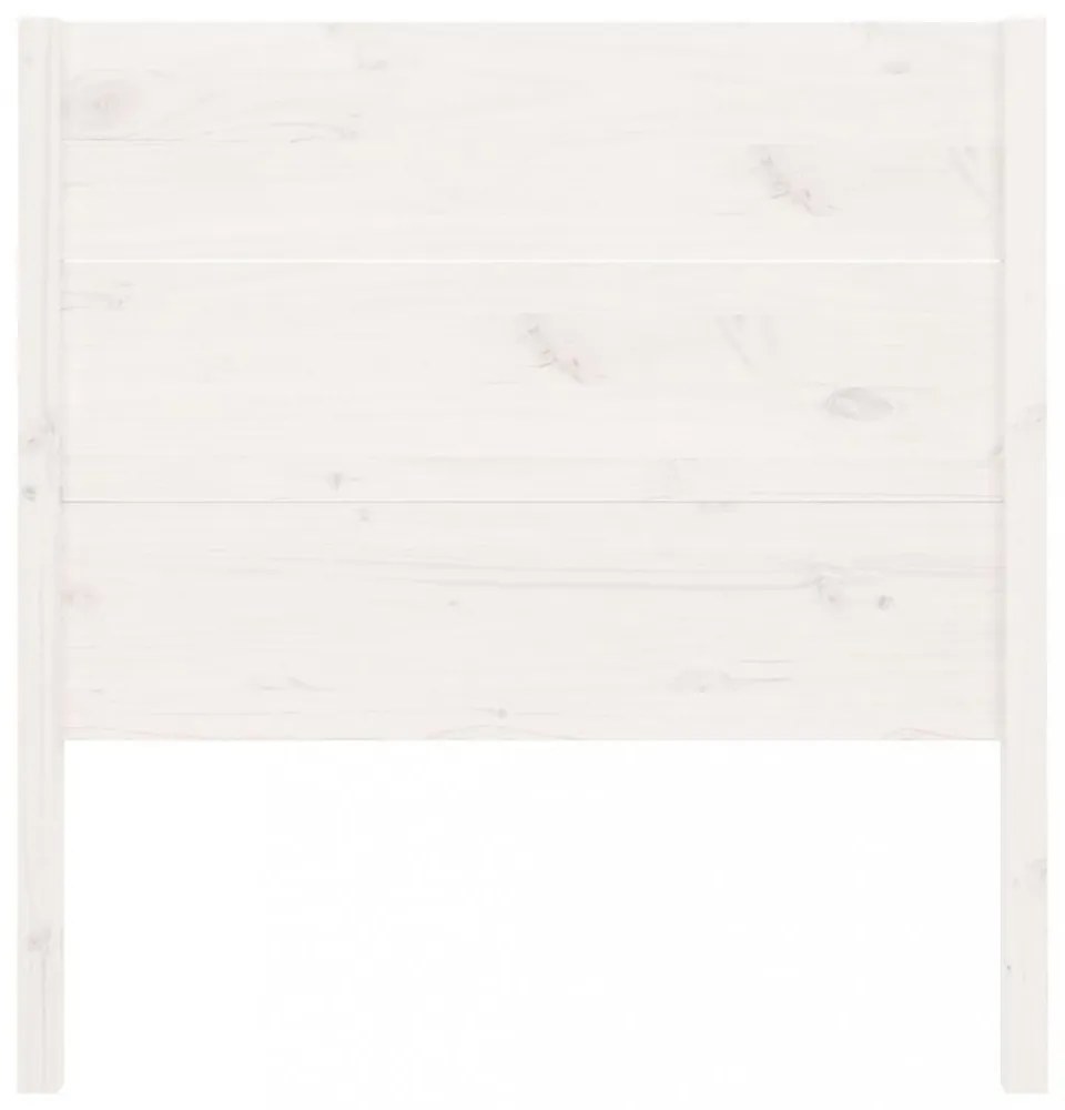 fehér tömör fenyőfa fejtámla 106 x 4 x 100 cm