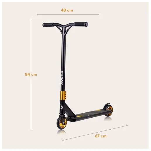 Lionelo - WHIZZ gyerekroller fekete