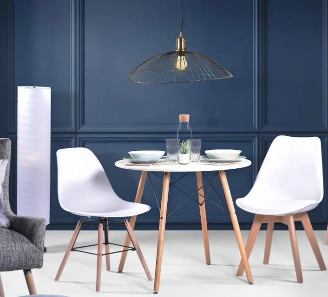 Kör asztal ANELLO White 80 cm
