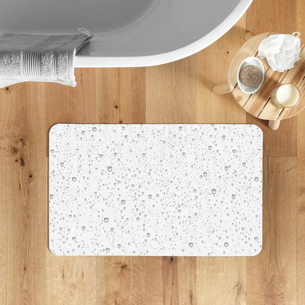 Világosszürke fürdőszobai kilépő 50x120 cm Splash – douceur d'intérieur