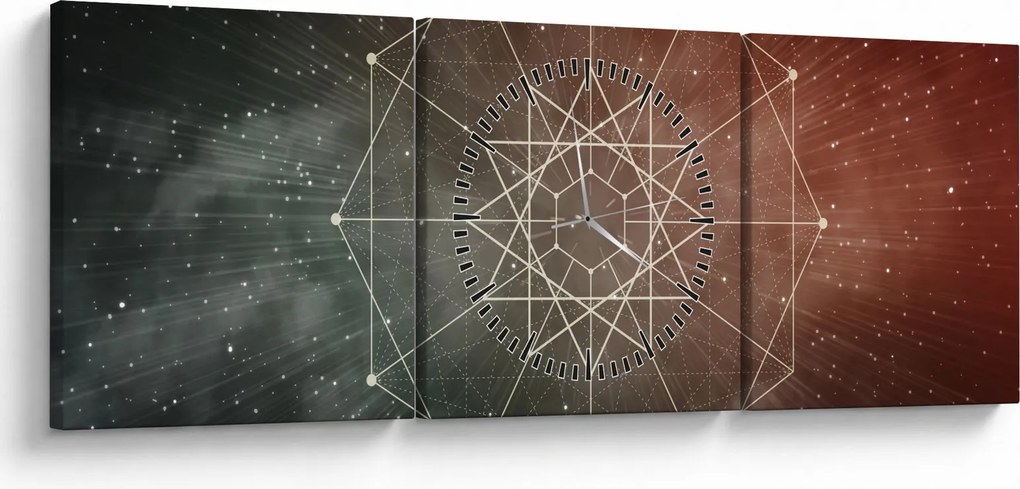 Kép - Kozmikus dodekagram (órával) (90x30 cm)