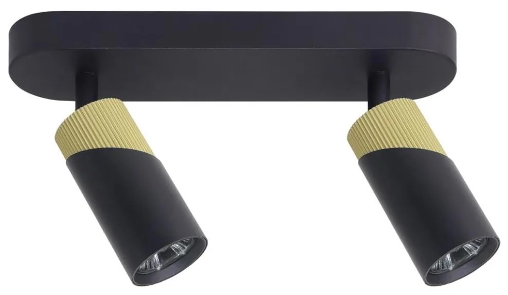 Spotlámpa NEO 2xGU10/8W/230V fekete/arany