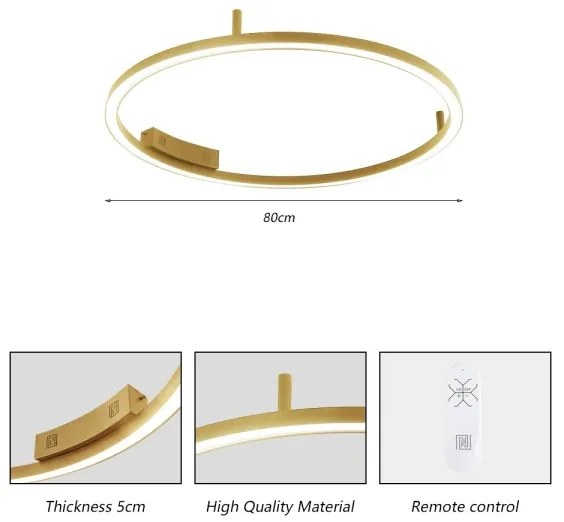 Immax NEO 07291-80G - LED+CCT dimmelhető mennyezeti lámpa FINO 55W/230V Tuya átm. 80 cm+távirányító