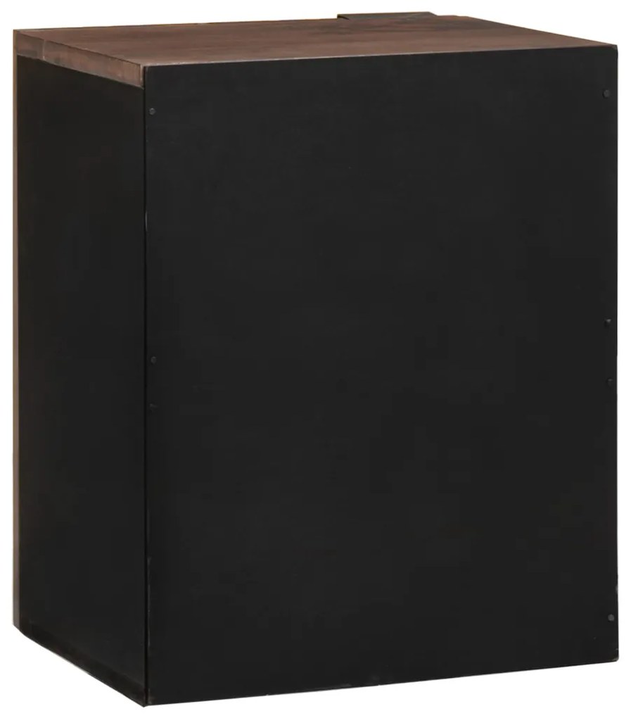 vidaXL Fürdőszobai mosdószekrény ajtóval Dió 38 x 33,5 x 48 cm Faanyag