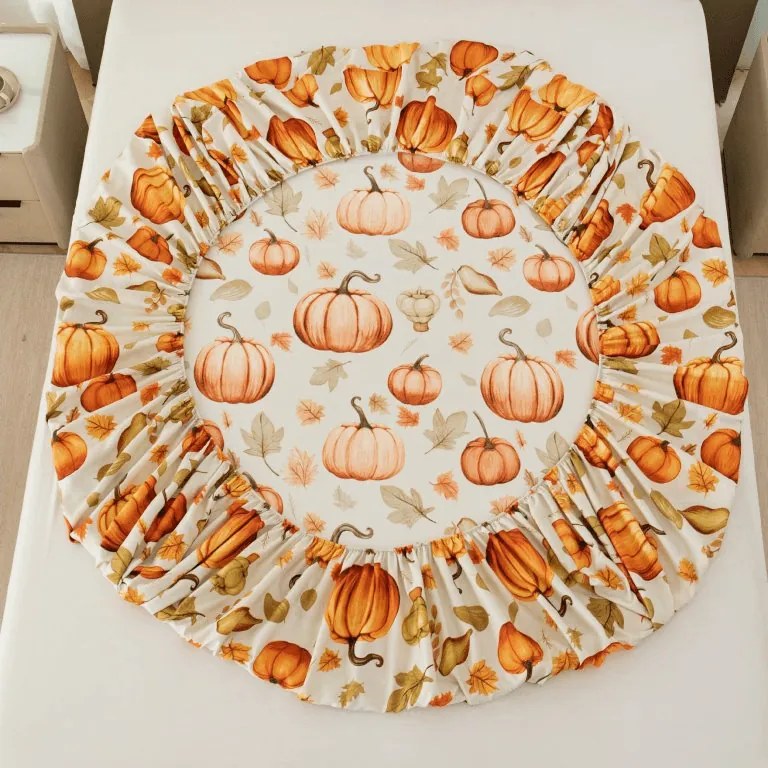 Mikroszálas lepedő AUTUMN PUMPKINS színes 90x200 cm