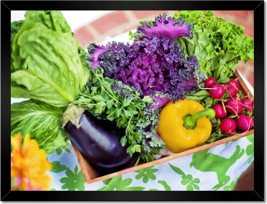 Poszterek keretben 40x30 Zöldségek