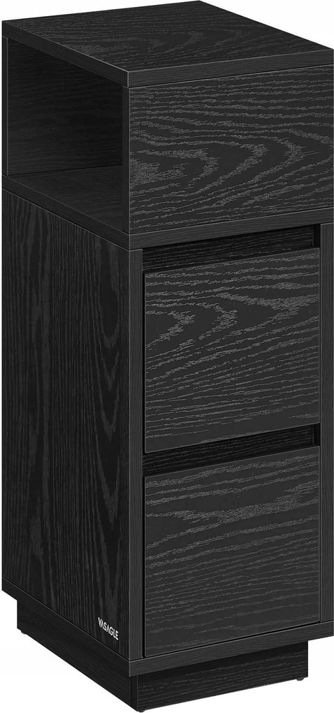 Fekete éjjeliszekrény asztal oszlop kamra szerelés jobb vagy bal oldalon