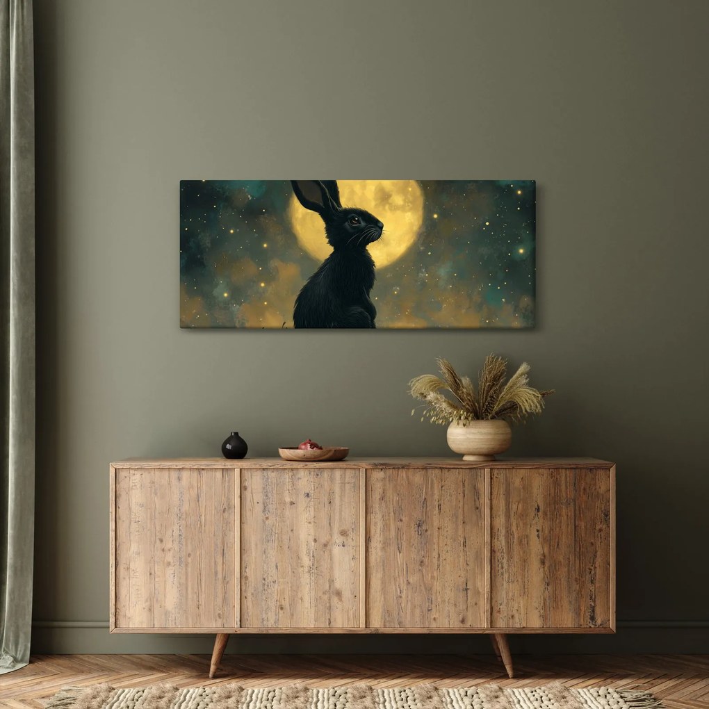 Kép - Nyúl és hold (120x50 cm)