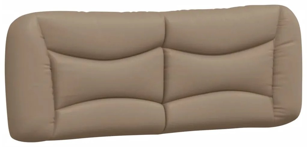 cappuccino színű műbőr fejtámla párna 140 cm