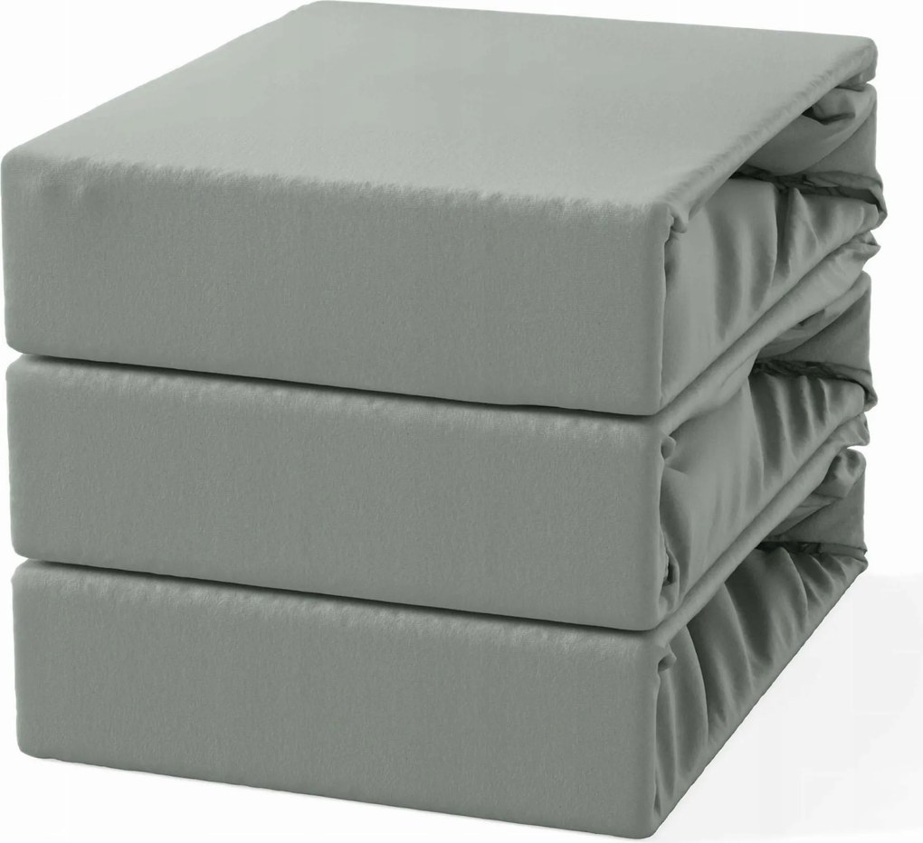 Gumis lepedő 140x200 Frottír Szürke Acél