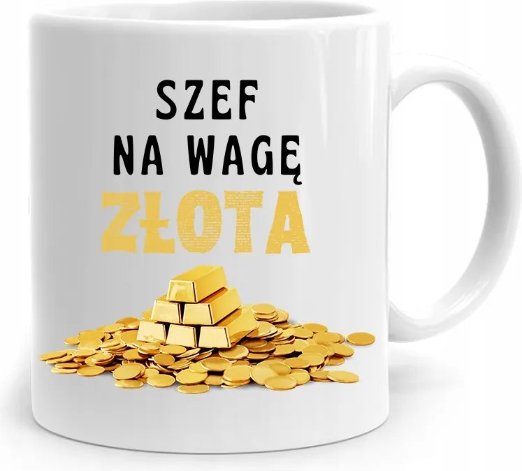 Ajándék Bögre A Főnöknek Arany Súlyú, fényképes nyomtatással