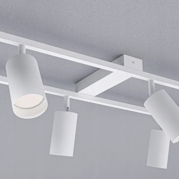 6 foglalatos GU10 spotlámpatest, max. 30 W/izzó, 230 V, fehér