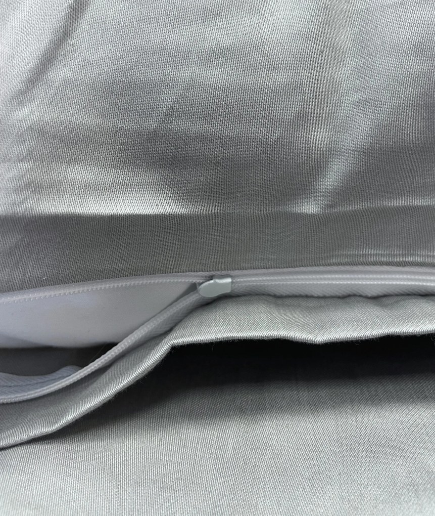 Ágyneműhuzat pamut szatén exclusive Modern szürke 200x140cm+90x70cm TiaHome