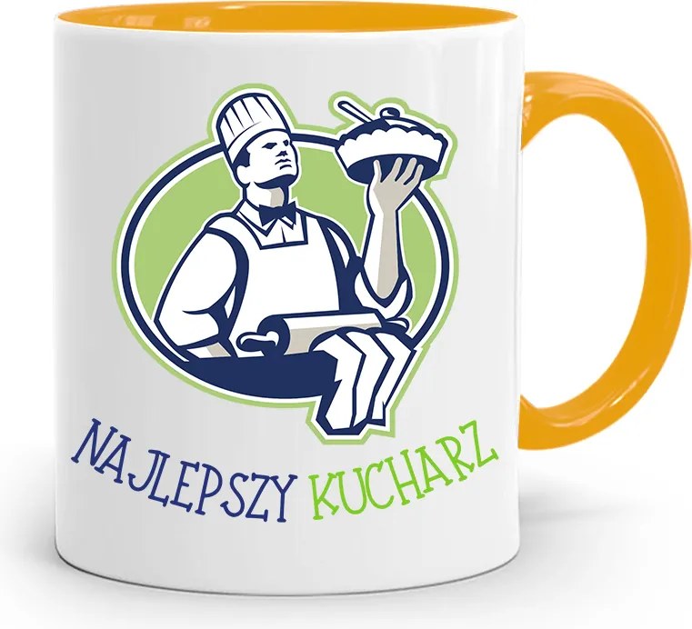 Sárga Bögre A Legjobb Szakácsnak, fényképes nyomtatással