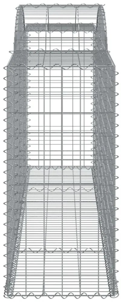 10 db íves horganyzott vas gabion kosár 300 x 50 x 100/120 cm