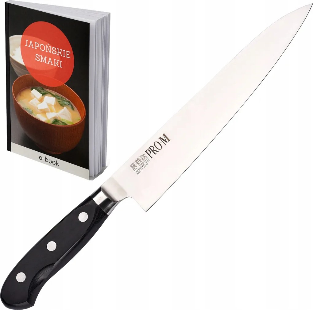 Kanetsugu Pro-M Konyhafőnök kés "Gyuto" 210 mm japán rozsdamentes acél kés