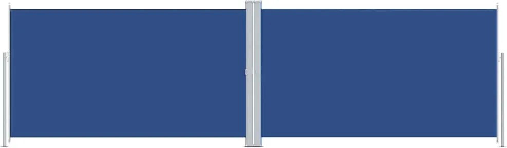 vidaXL kék behúzható oldalsó napellenző 180 x 600 cm