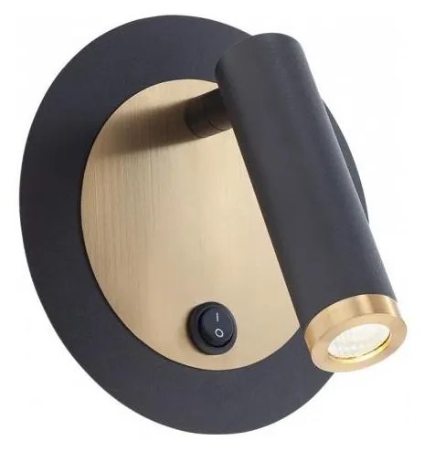 Redo 01-3090 - LED Fali spotlámpa CLOSER LED/6W/230V fekete