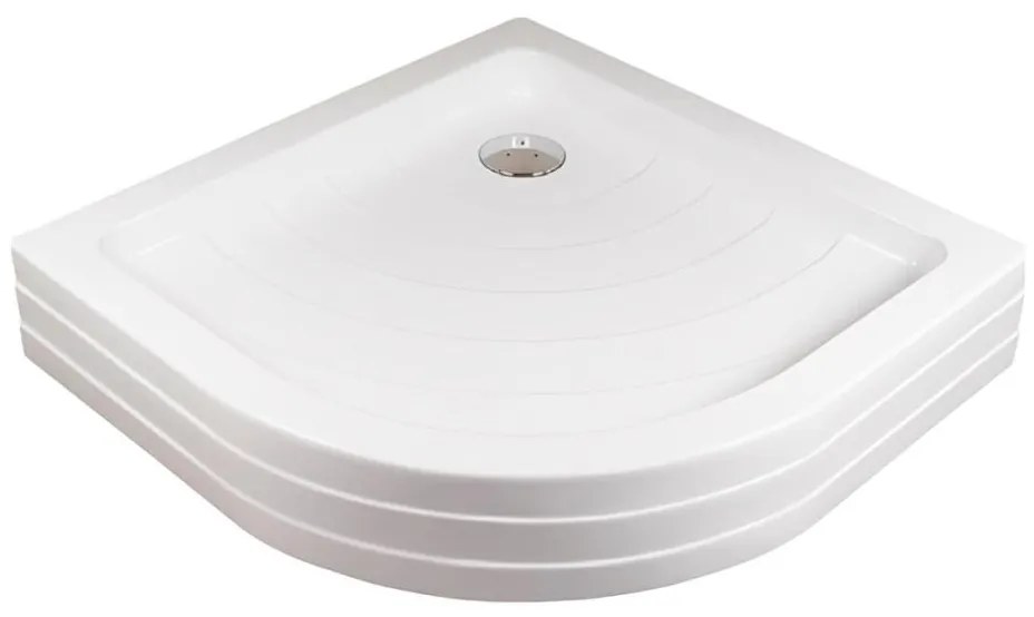 Ravak A204001120 - RONDA negyedkörű zuhanytálca 80×80 cm, fehér