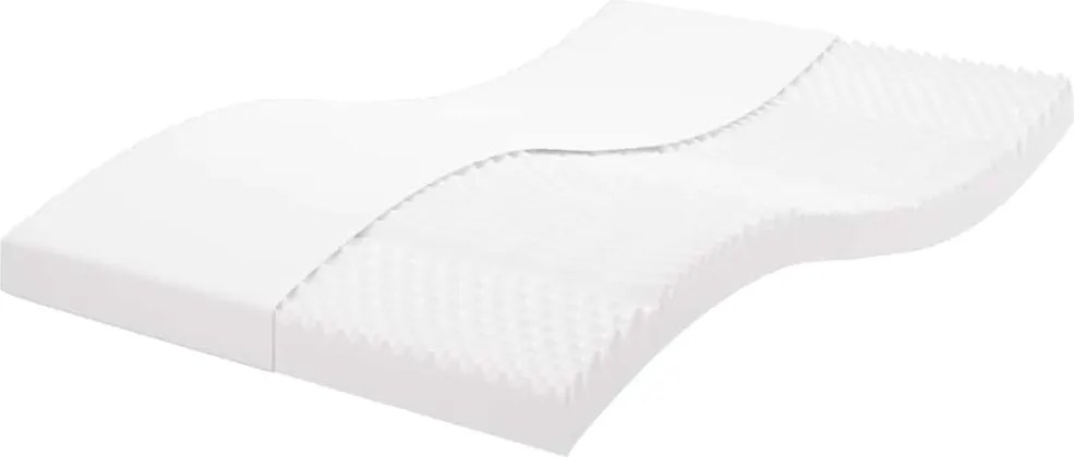 vidaXL fehér 7 zónás 20 ILD keménységű habmatrac 140 x 220 cm