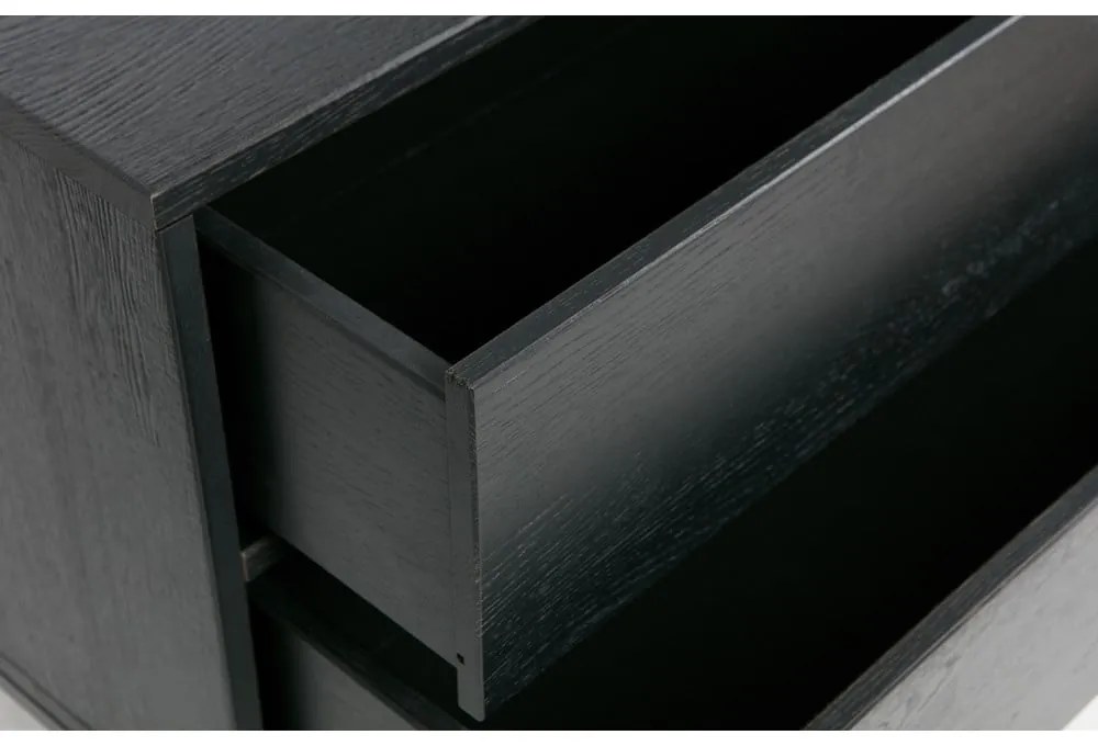 Fekete kőrisfa TV-állvány 180x61x44 cm Silas – WOOOD