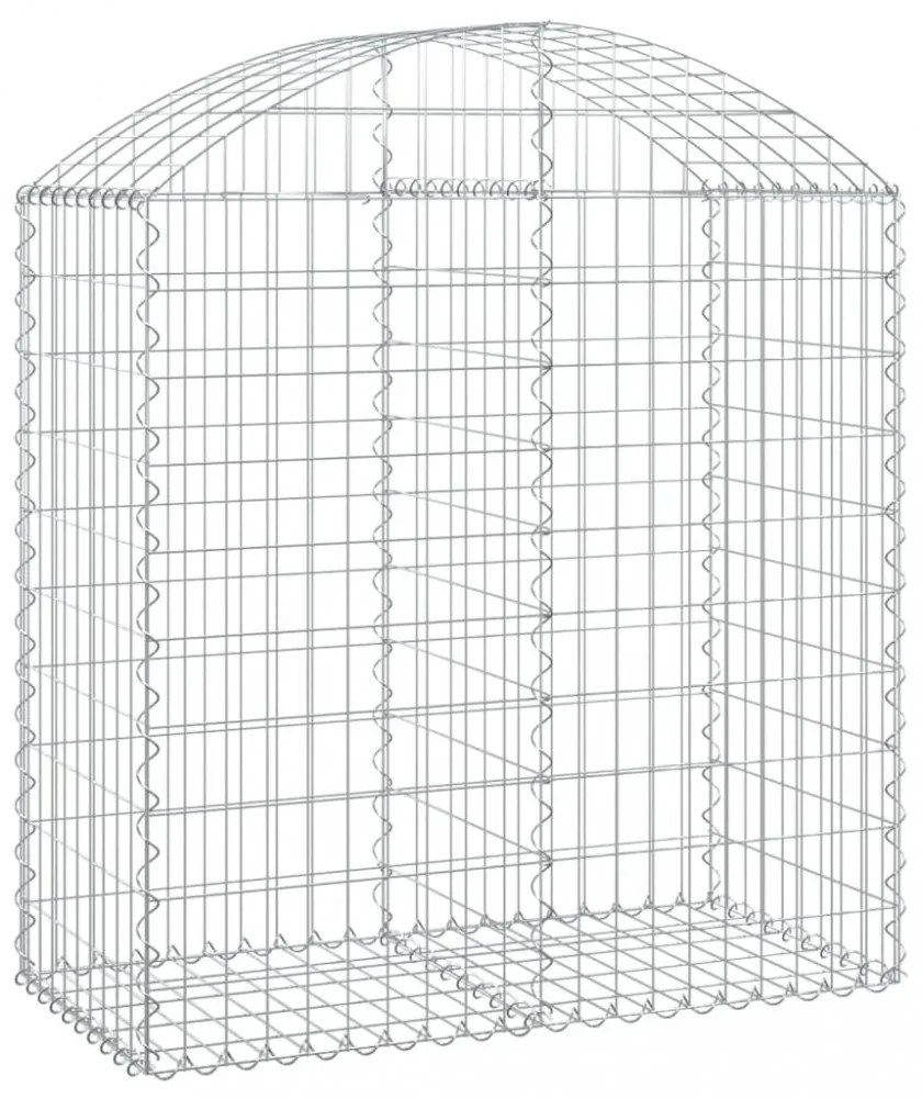 íves horganyzott vas gabion kosár 100x50x100/120 cm