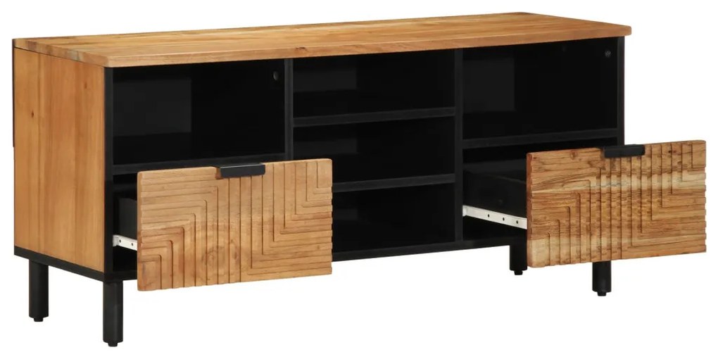TV Szekrény 100x33,5x46 cm Tömör Akácfából