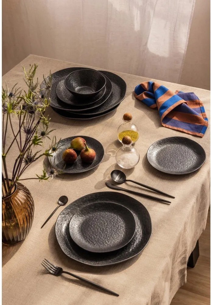Kőedény hatszemélyes étkészlet 18 db-os Dark Moon – Bonami Selection