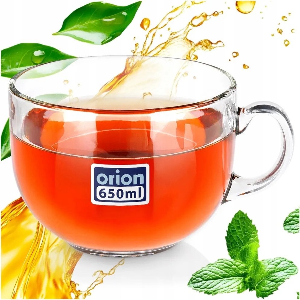 Nagy pohár kávés tartóval tea gyógynövény ital bögre 650 ml