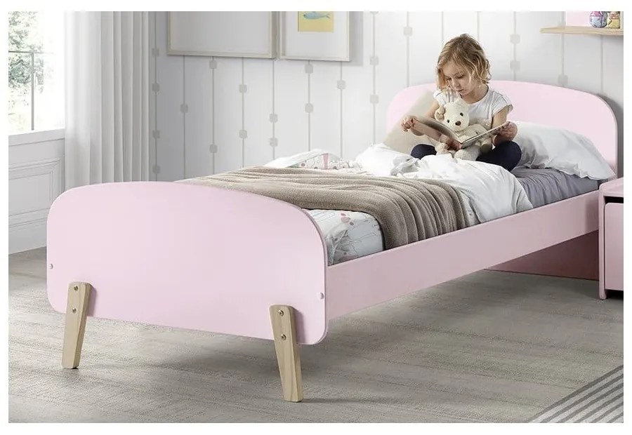 Kiddy rózsaszín gyerekágy, 200 x 90 cm - Vipack