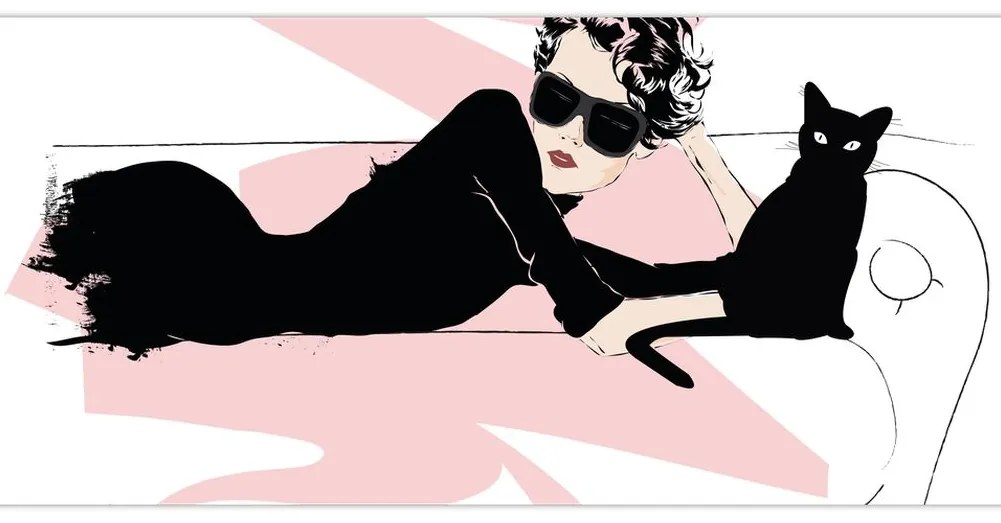 Kép - Fashion lady (120x50 cm)