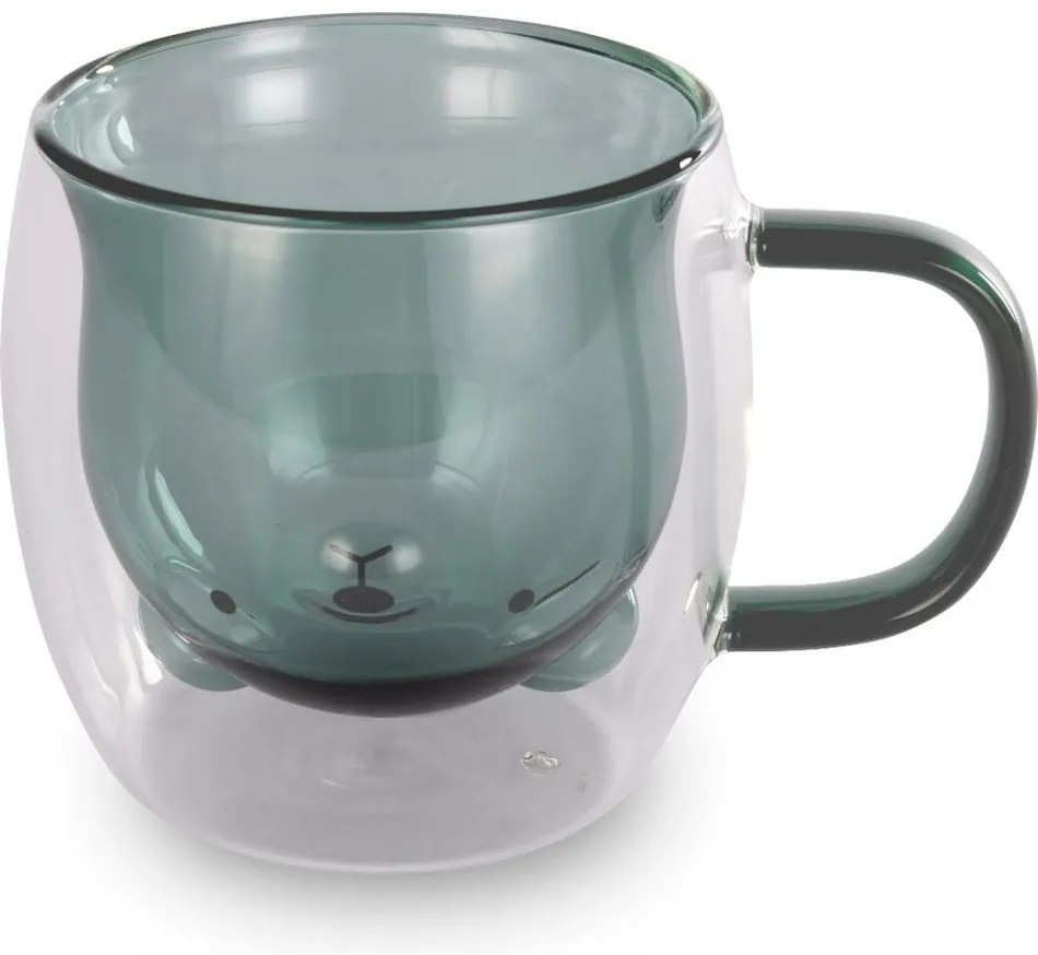 Lamart LT9127 2 részes Bear Vaso pohárkészlet, 250ml, zöld