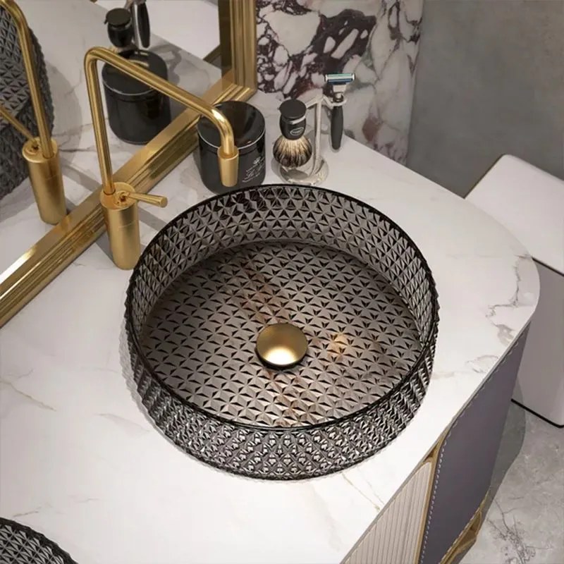 Pultos mosdókagyló Rea Cristal Grey 39
