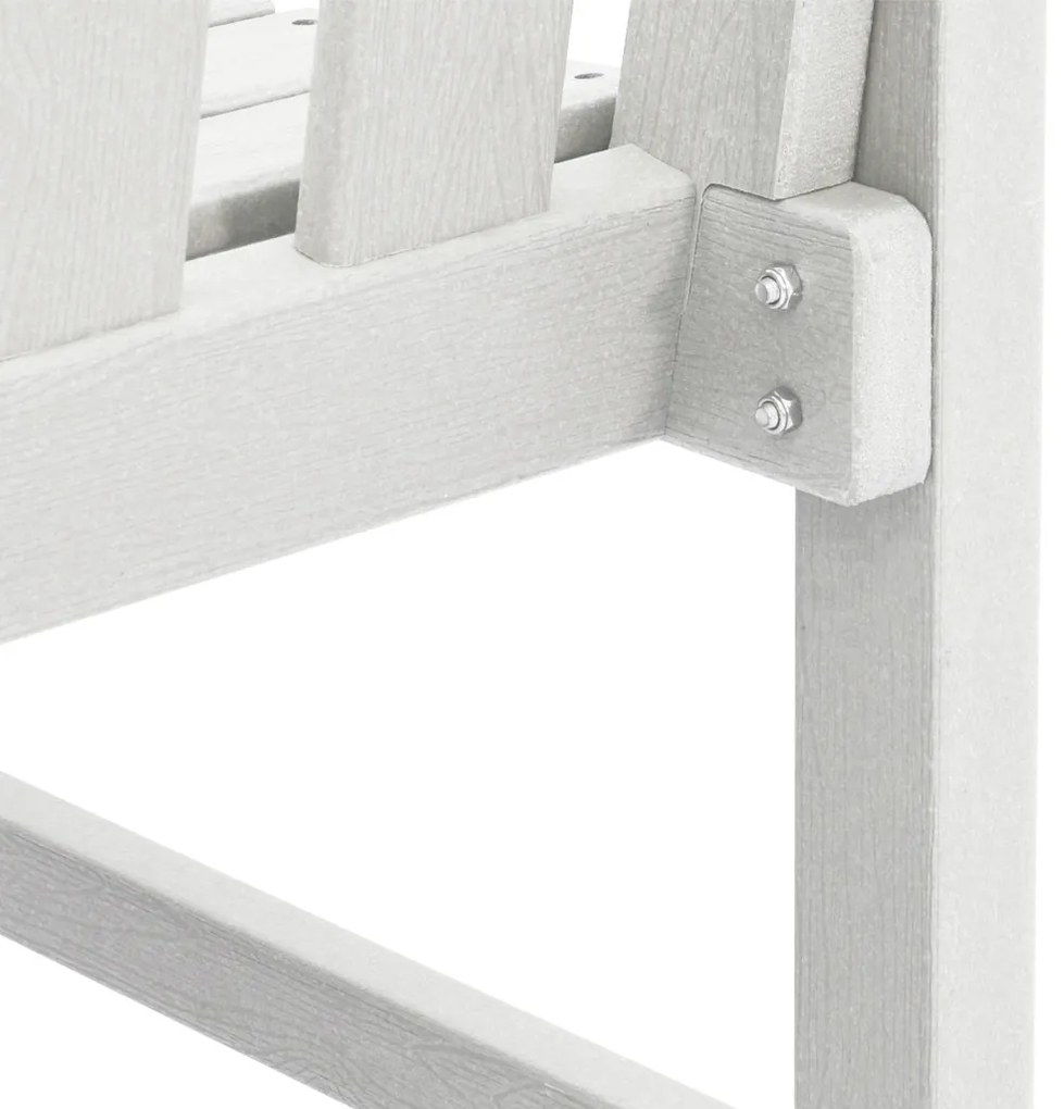kerti pad fehér 120 cm HDPE