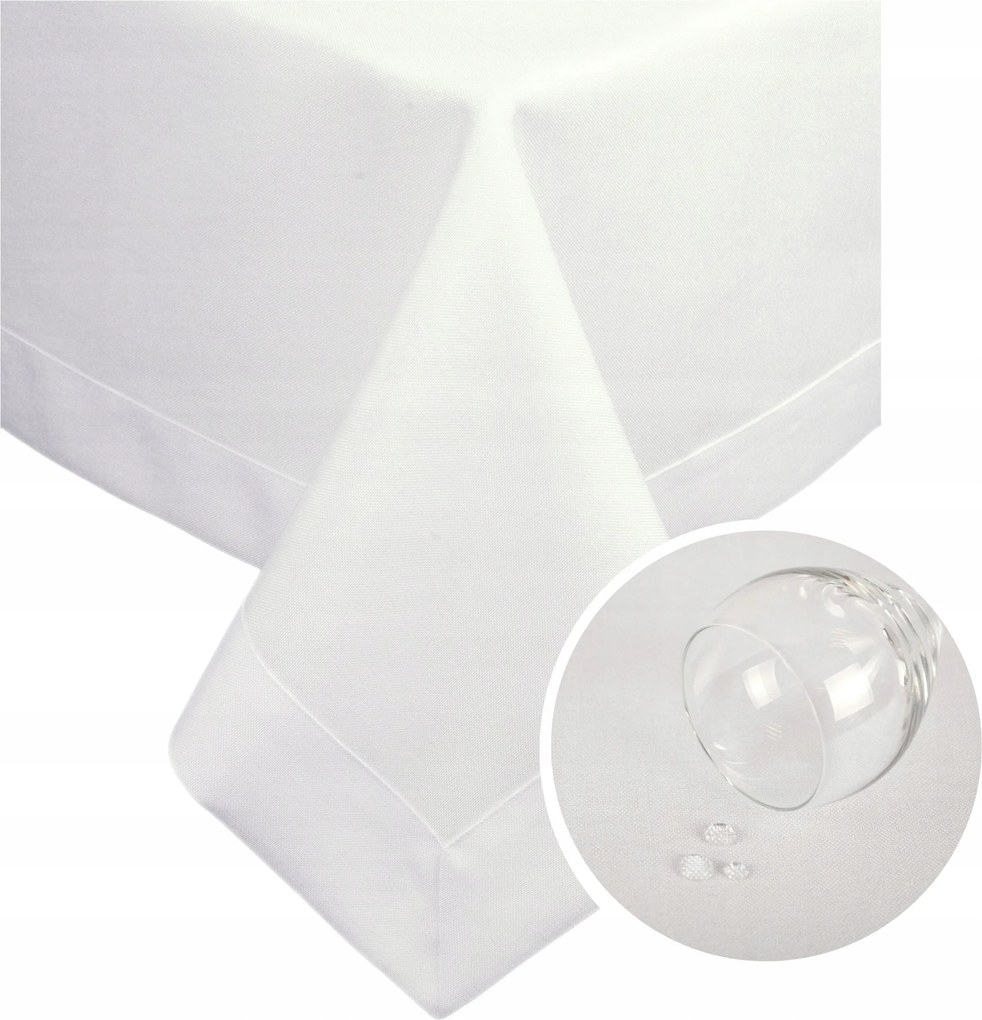 Abrosz Asztalra Panama 200x140 Fehér Tejszín Foltálló Dekoratív