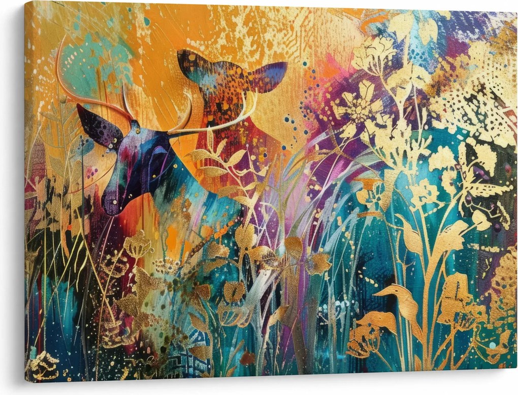 Kép - Absztrakt festmény a természetről (70x50 cm)