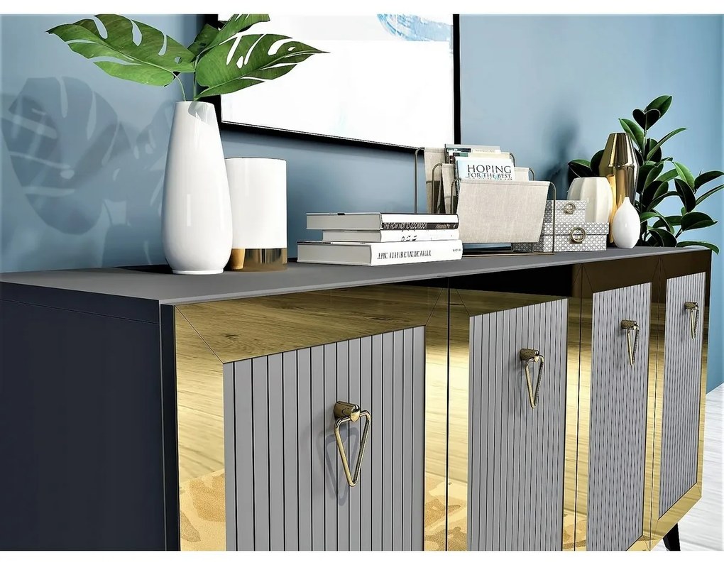 Bare Anthracite and Gold szekrény