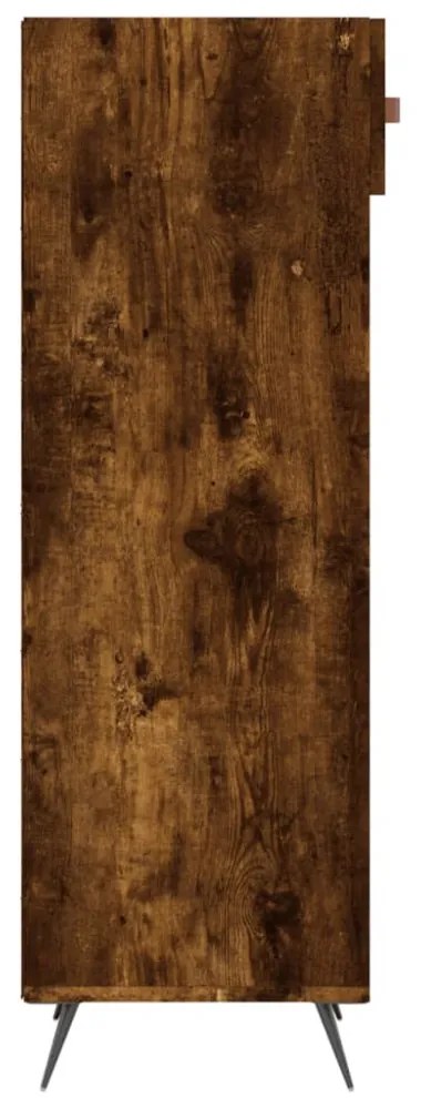 füstös tölgy színű szerelt fa cipőszekrény 30 x 35 x 105 cm