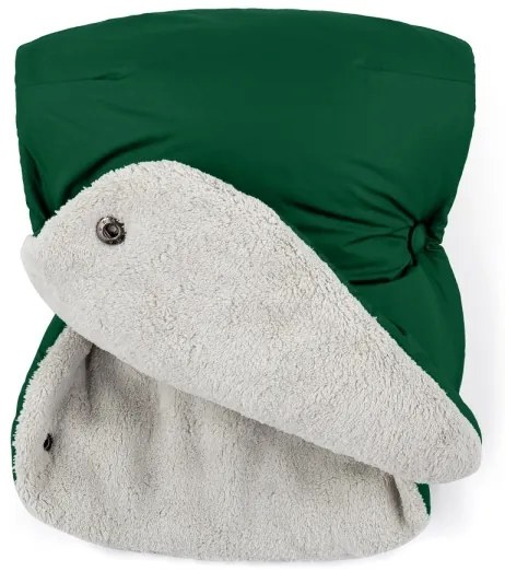 PETITE&MARS - 3v1 fusak JIBOT + rukávníky na kočárek, zelený