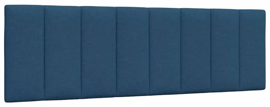 kék szövet ágykeret matrac nélkül Hanko 160 x 200 cm