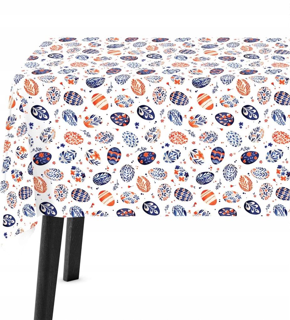 Abrosz Húsvéti Asztalra 140x220 Abrosz Dekoratív Húsvéti tojás Gránátalma 9754