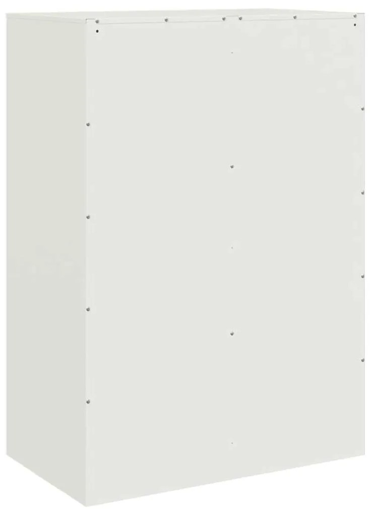 fehér acél magasszekrény 67x39x95 cm