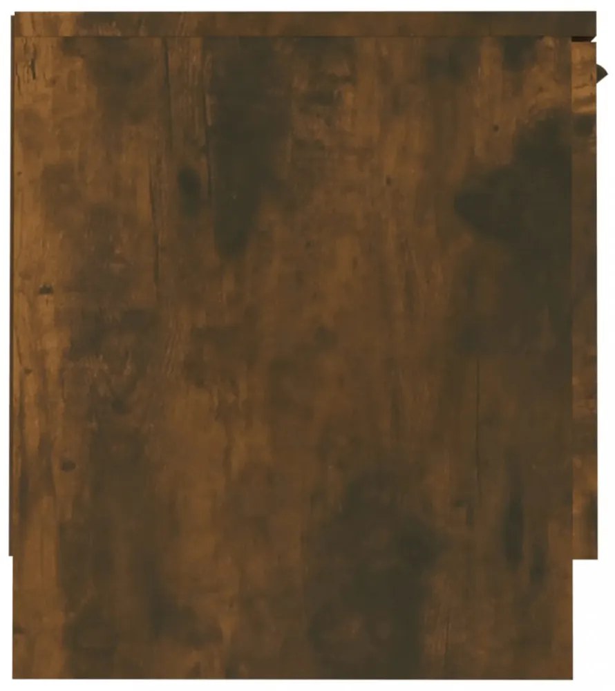 füstös tölgy színű szerelt fa TV-szekrény 140 x 35 x 40 cm