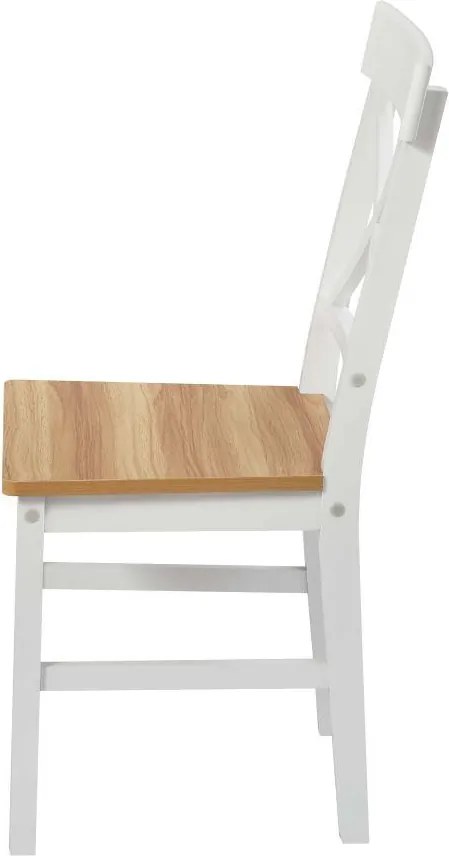 Catini KAMPALI Étkezőgarnitúra 4x szék + asztal - Fehér