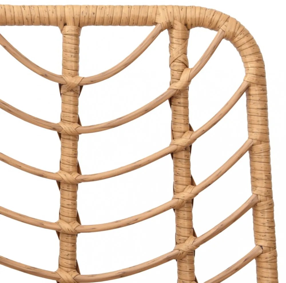 2 db bárszék polietilén rattan és acél 45 x 56 x 103,5 cm