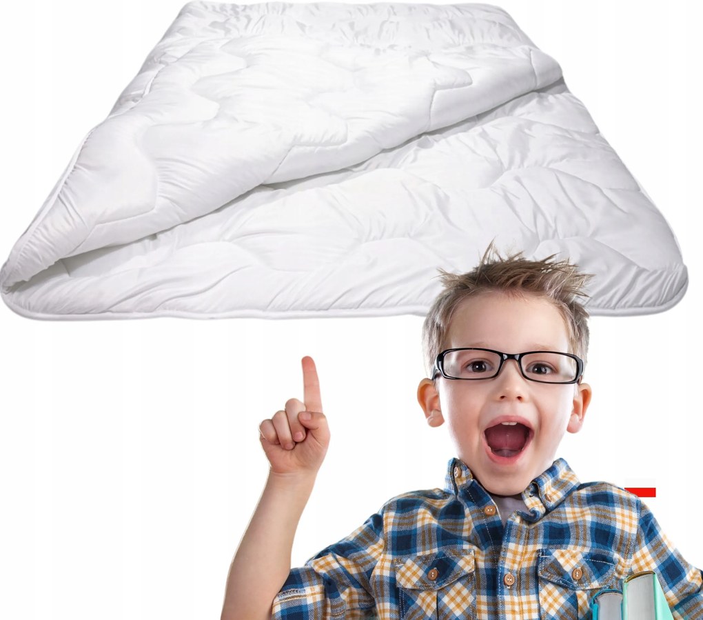 Egész évben használható paplan Könnyű Antiallergén Bolyhos Steppelt 90x120cm Gyerek