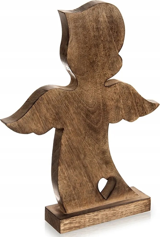 Fa Angyal angyal figura dekoratív álló figura 38,5 cm