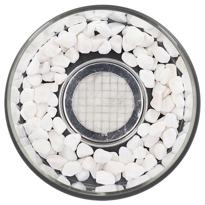 Bioethanol asztali kandalló, kör alakú, 19 cm átmérőjű