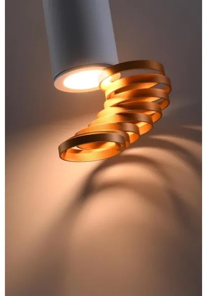 Spotlámpa TUBA 1xGU10/15W/230V fehér/réz